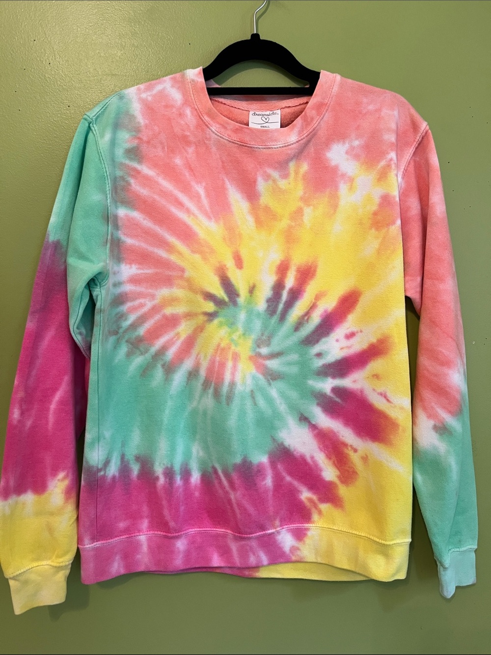 NWOT Dreamsicle Tye Dye Sweatshirt